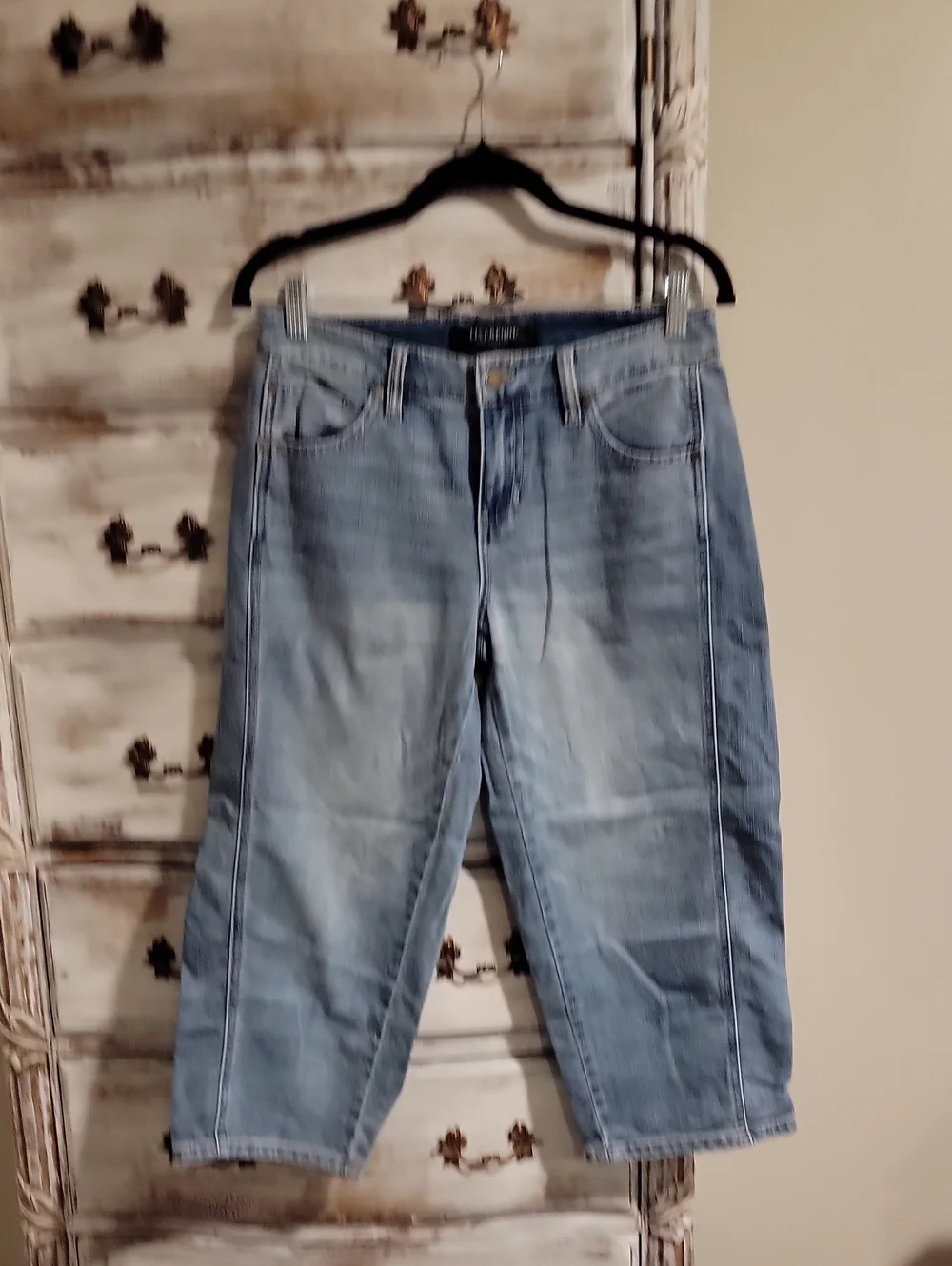 Liverpool Light Blue Barrel Crop Jeans
